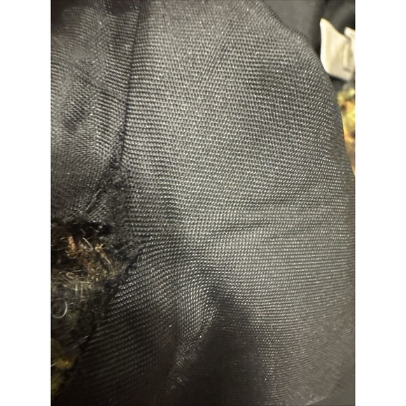 Vintage Austin Reed Women’s Plaid Wool Black Green Rust Trench Jacket Coat Sz 12 - Picture 10 of 10